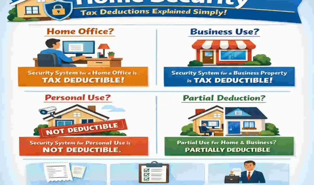 are home security systems tax deductible