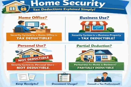 are home security systems tax deductible