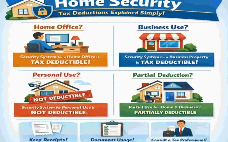 are home security systems tax deductible