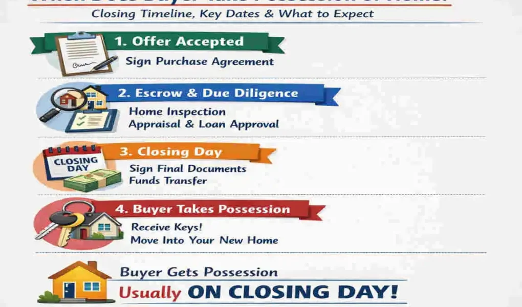 when does buyer take possession of home