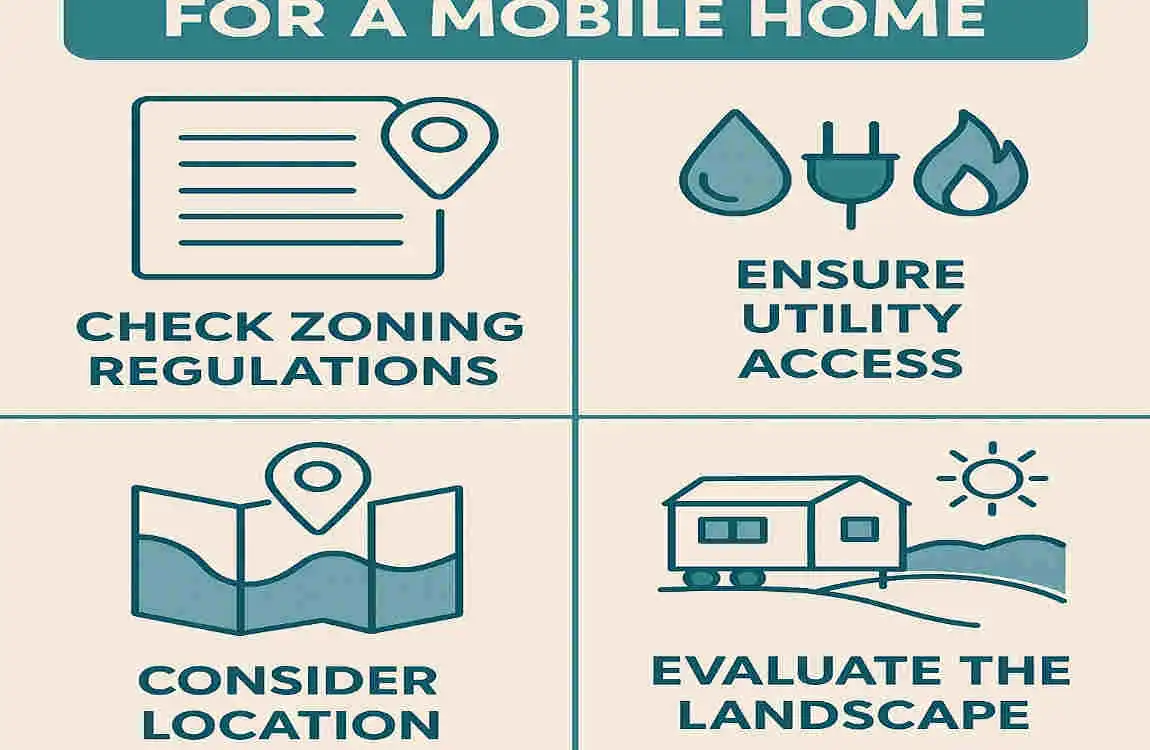 how much land is required for a mobile home