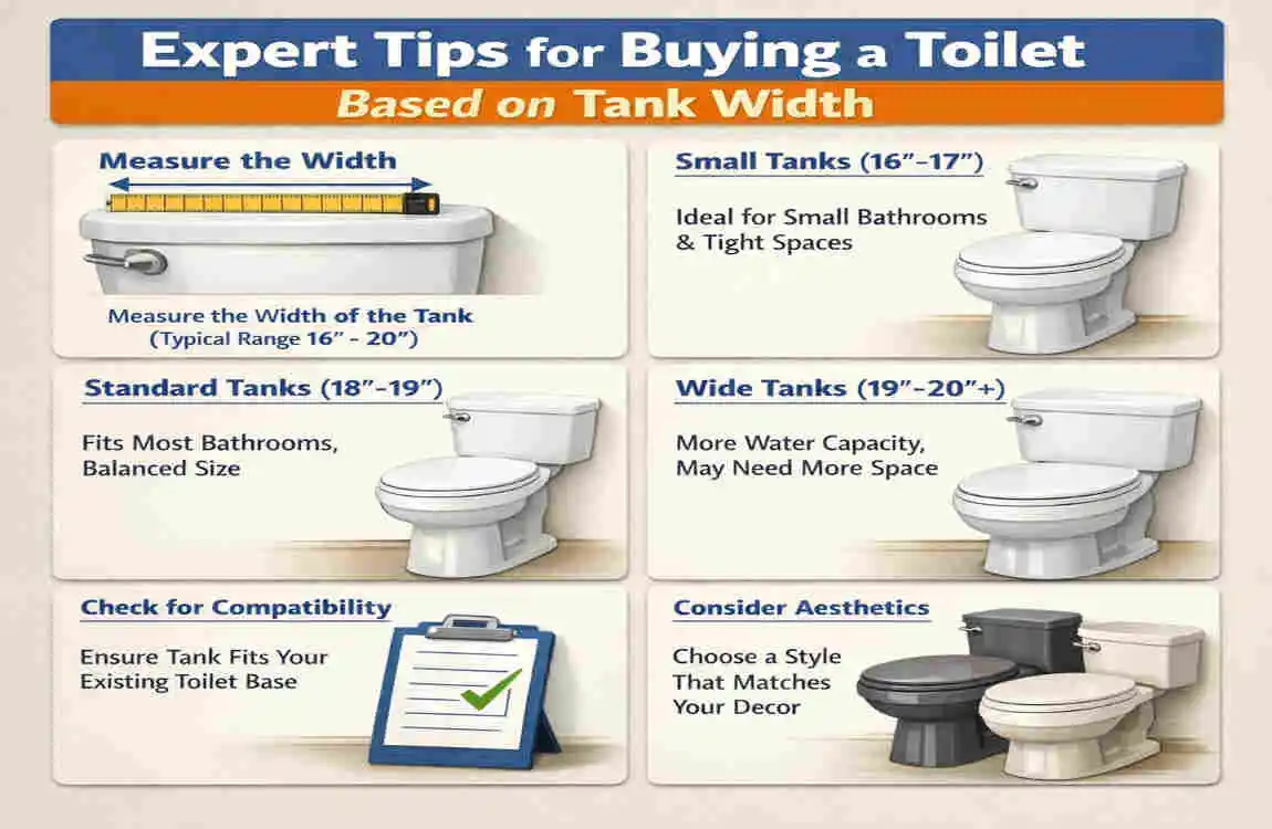 how wide is a toilet tank