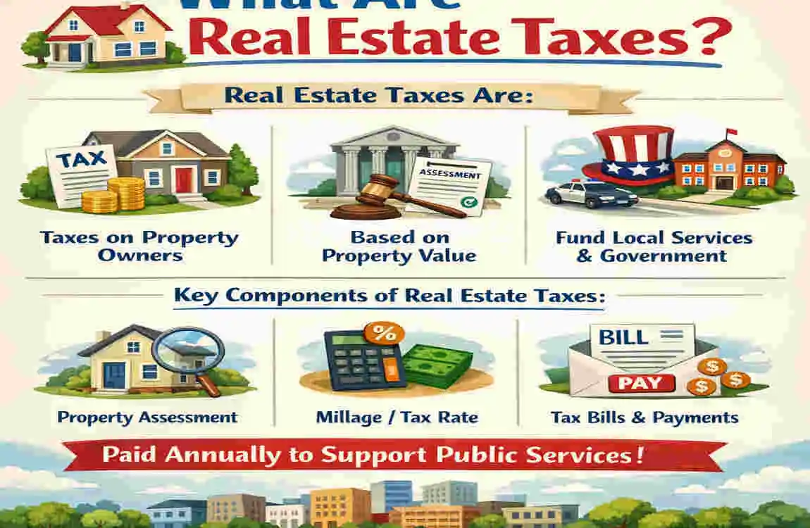 are real estate taxes the same as property taxes
