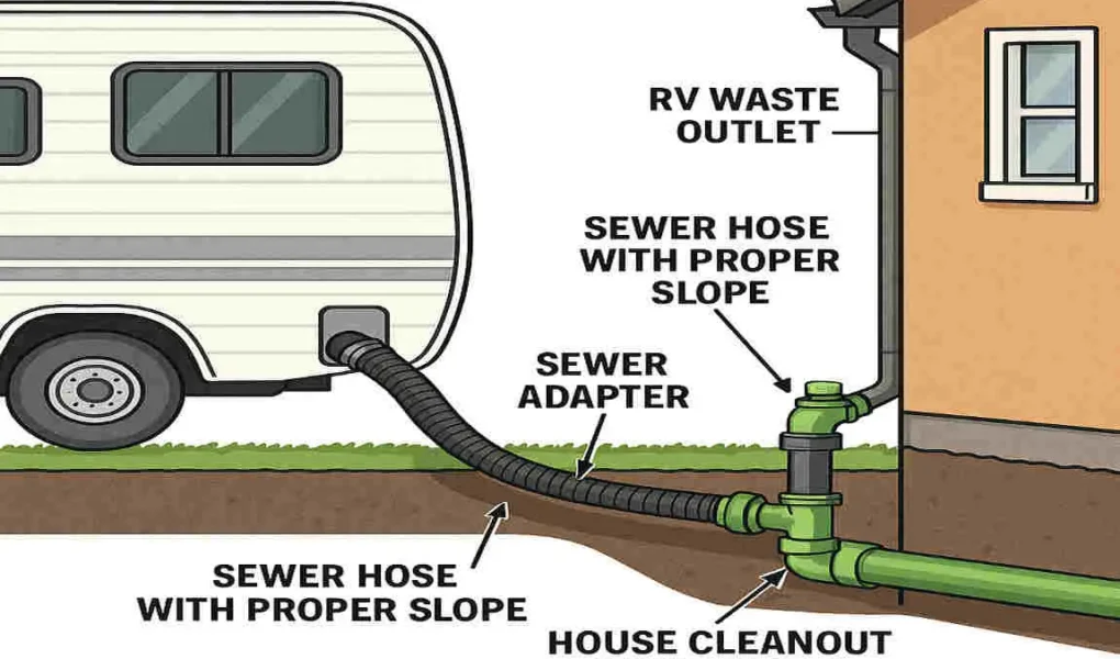 How to Safely Connect Your RV to House Sewer Lines