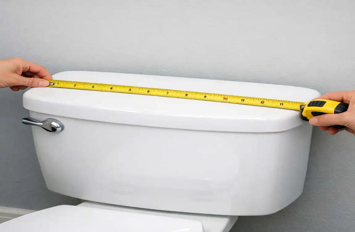 how wide is a toilet tank