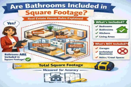 are bathrooms included in square footage