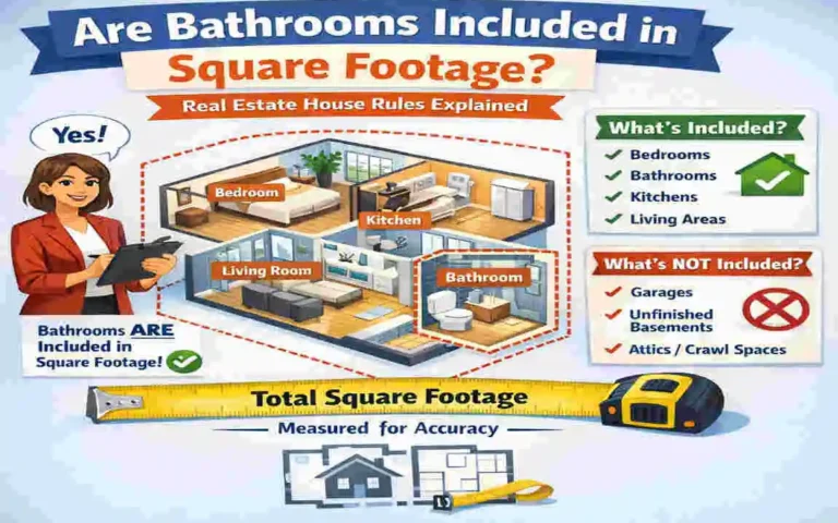 are bathrooms included in square footage