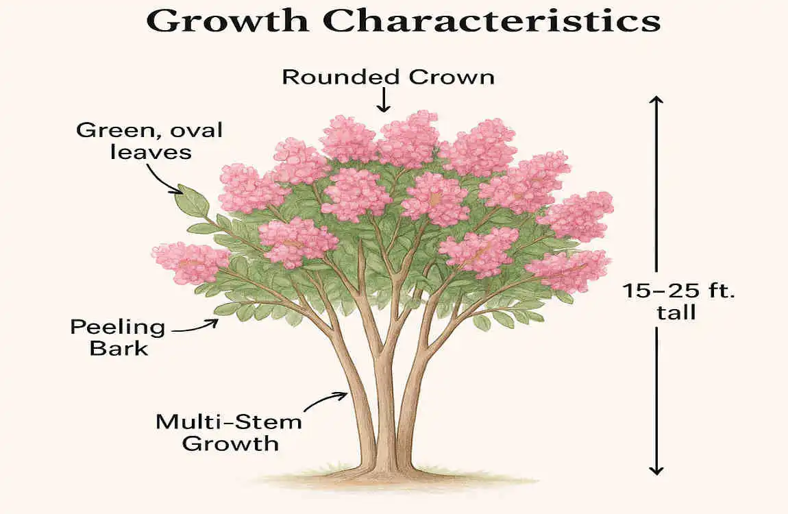 how far to plant crepe myrtle from house