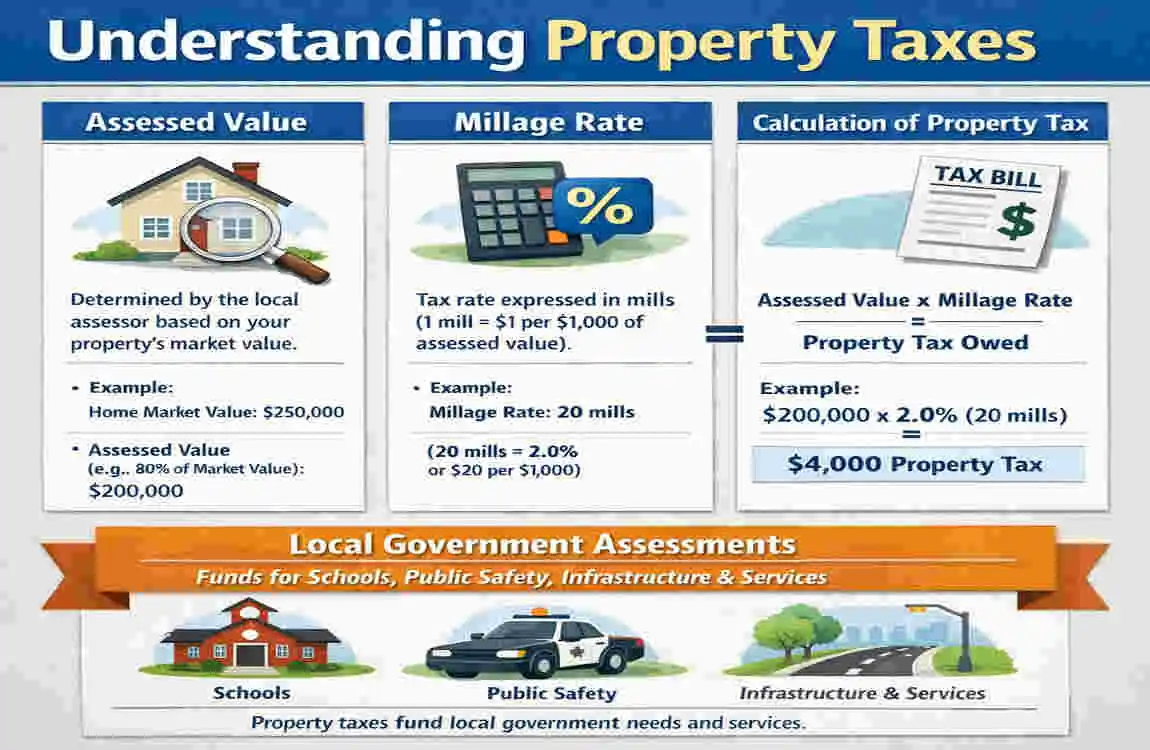 are real estate taxes the same as property taxes