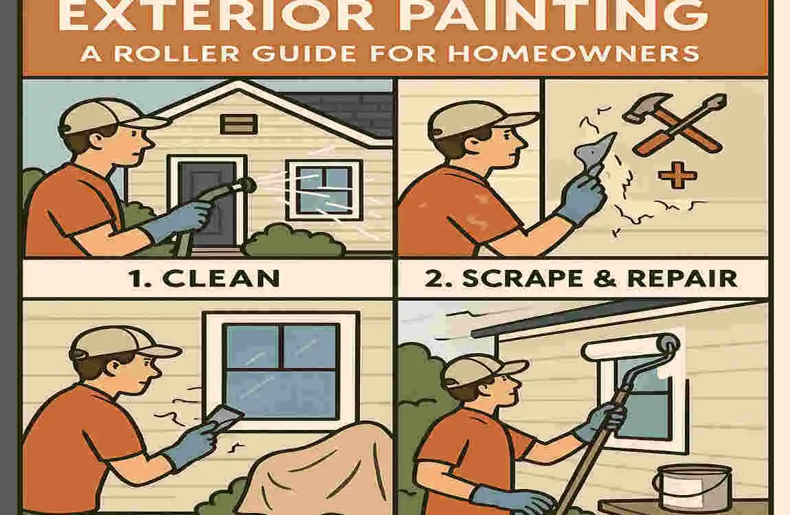 Master Exterior Painting: A Roller Guide for Homeowners