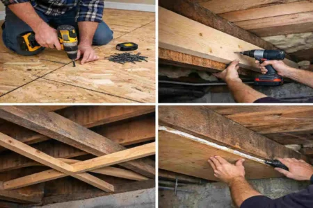 how to stiffen up a floor