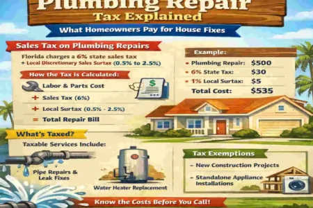 Florida Plumbing Repair Tax Explained: What Homeowners Pay for House Fixes