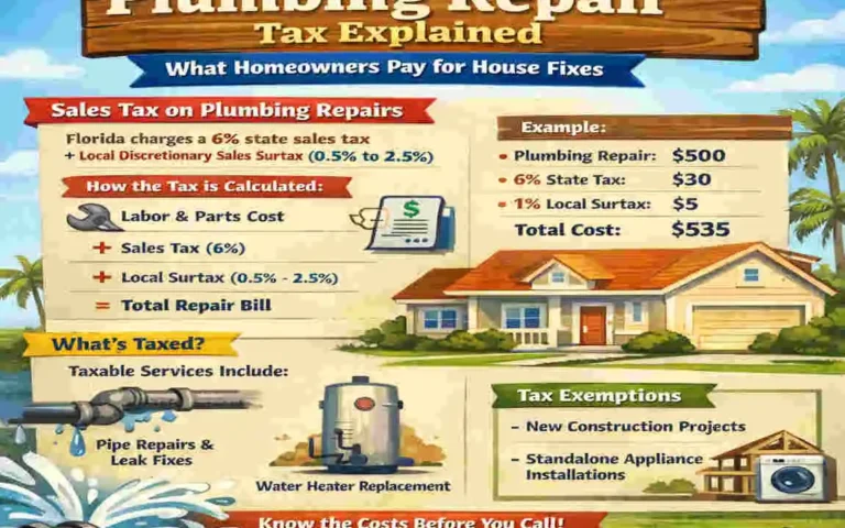 Florida Plumbing Repair Tax Explained: What Homeowners Pay for House Fixes