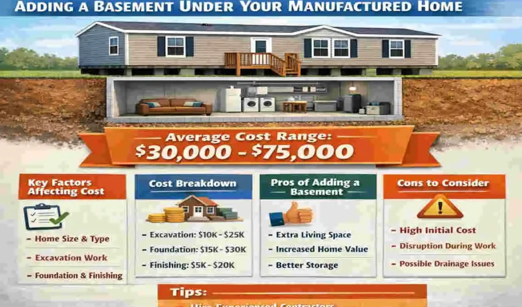 how much does it cost to put a basement under a manufactured home