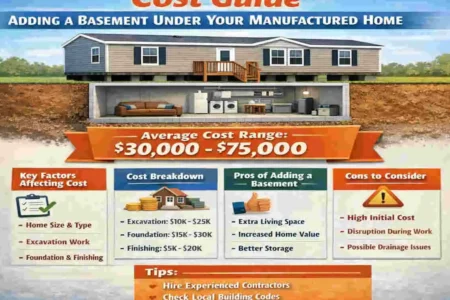 how much does it cost to put a basement under a manufactured home