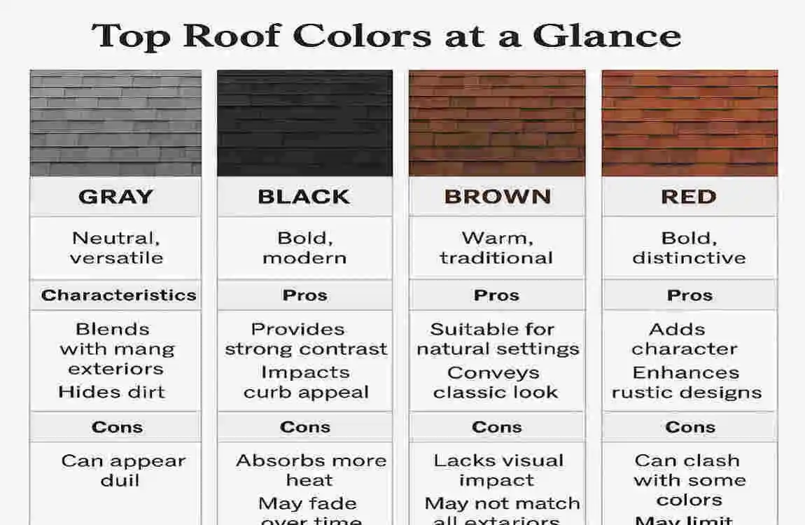 brick house roof color