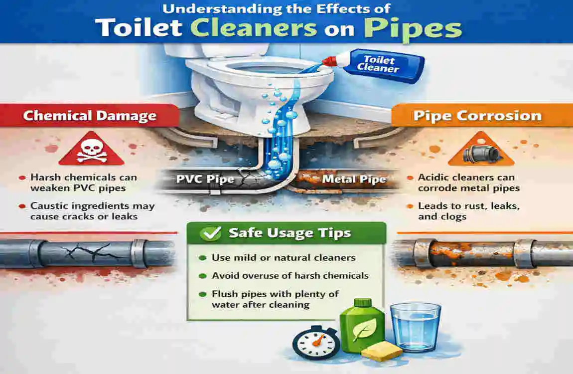 is toilet cleaner bad for pipes