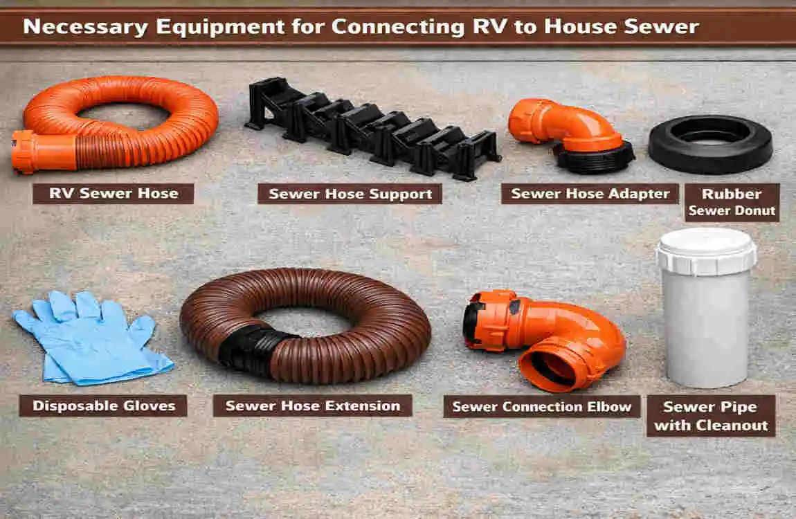 how to connect rv to house sewer