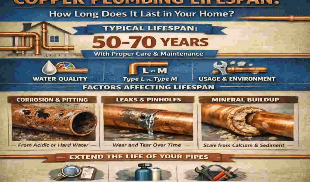 how long does copper plumbing last