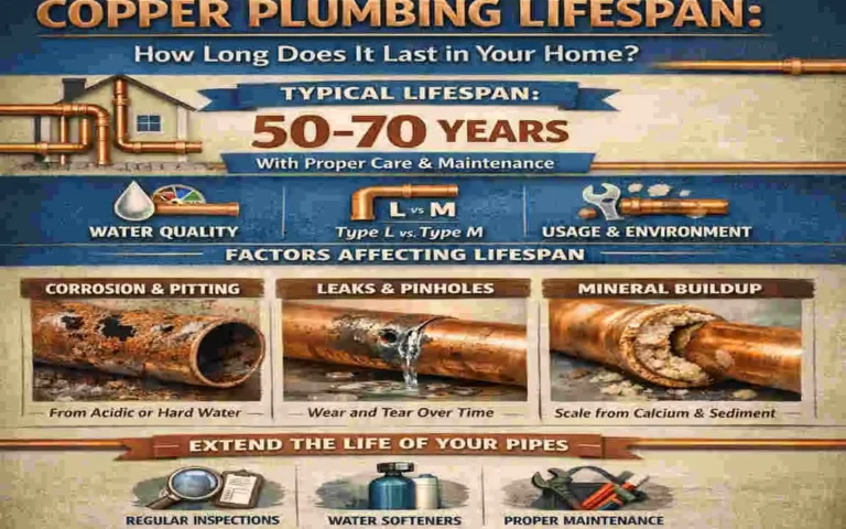 how long does copper plumbing last