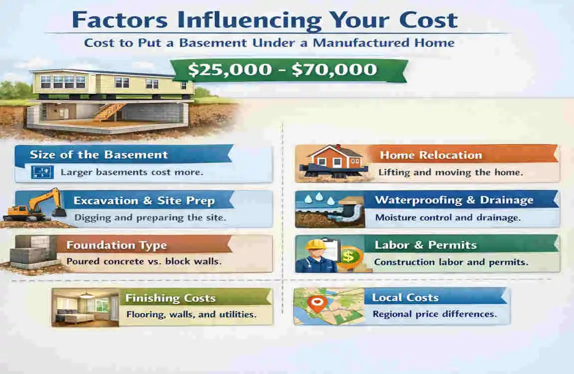 how much does it cost to put a basement under a manufactured home