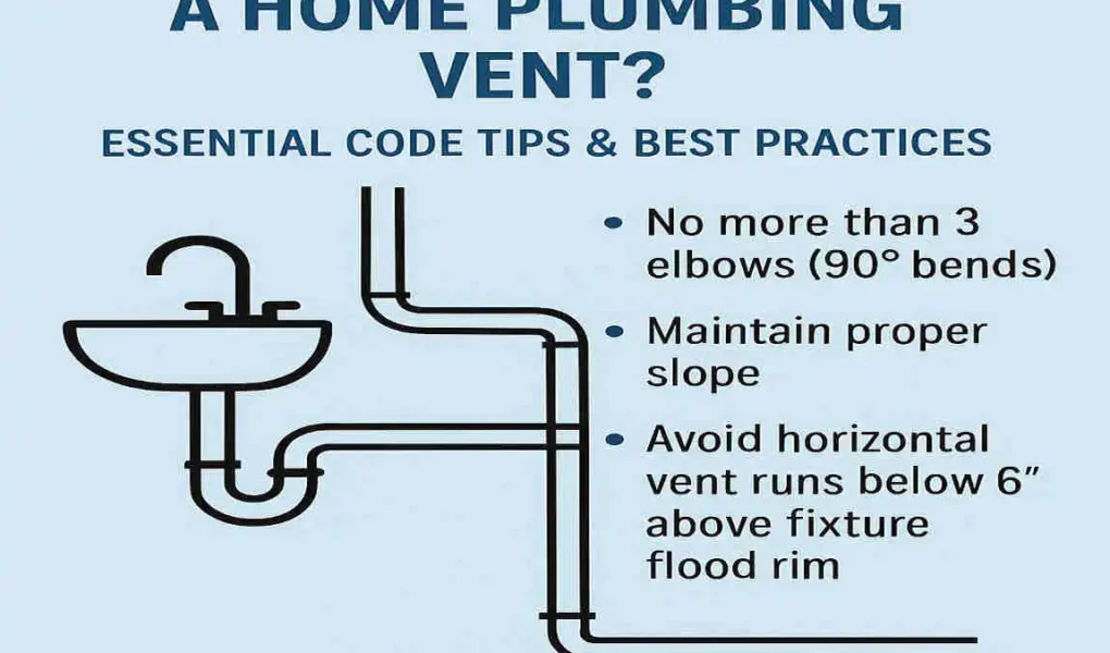 how many elbows can a plumbing vent have