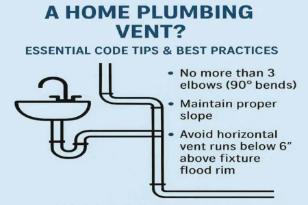 how many elbows can a plumbing vent have