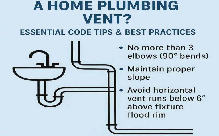 how many elbows can a plumbing vent have