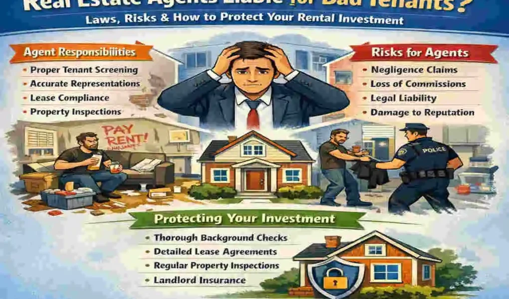 Real Estate Agents Liable for Bad Tenants? Laws, Risks & How to Protect Your Rental Investment