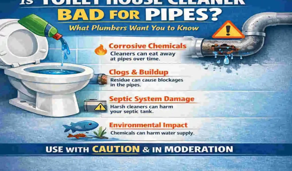 is toilet cleaner bad for pipes
