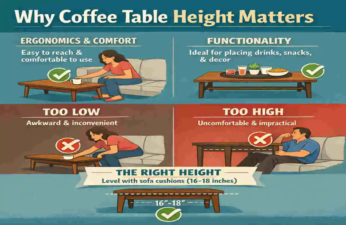 What is a good coffee table height?