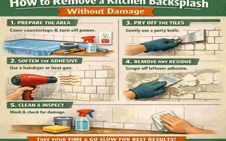 how to remove backsplash from kitchen