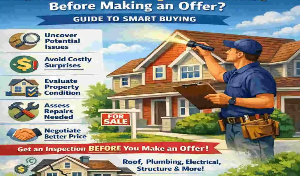 can you do a home inspection before making an offer