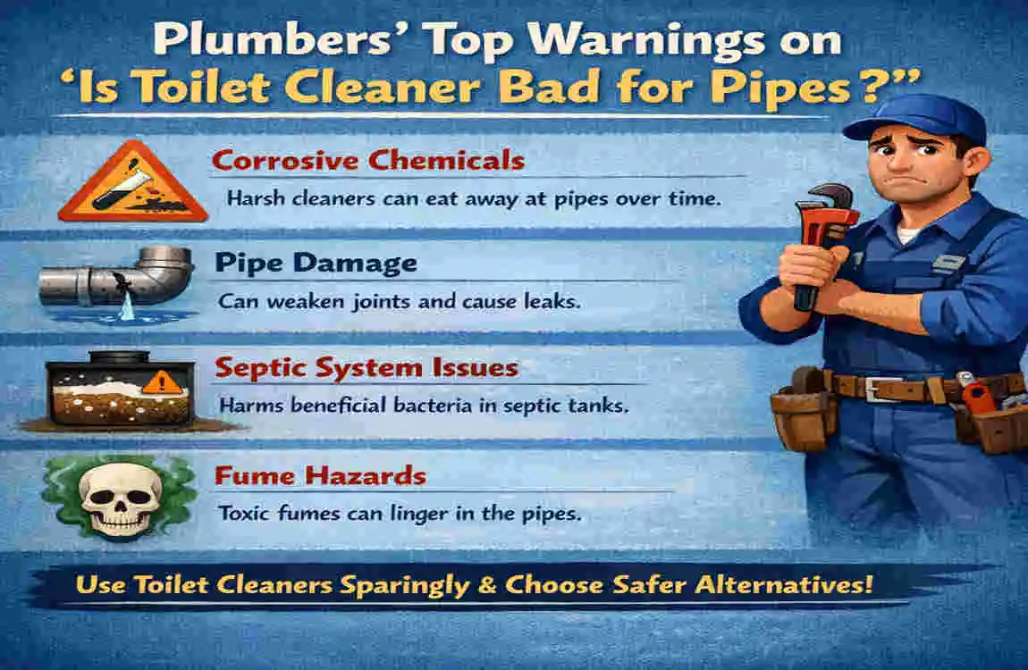 is toilet cleaner bad for pipes
