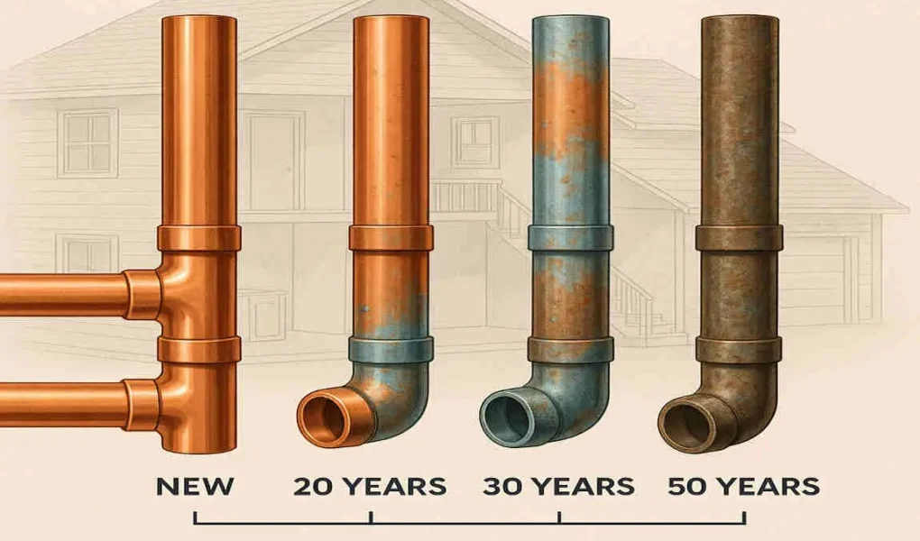 how long does copper plumbing last