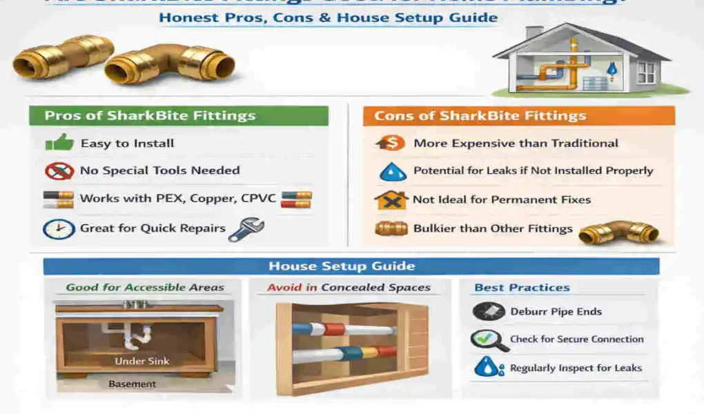 Are SharkBite Fittings Good for Home Plumbing? Honest Pros, Cons & House Setup Guide