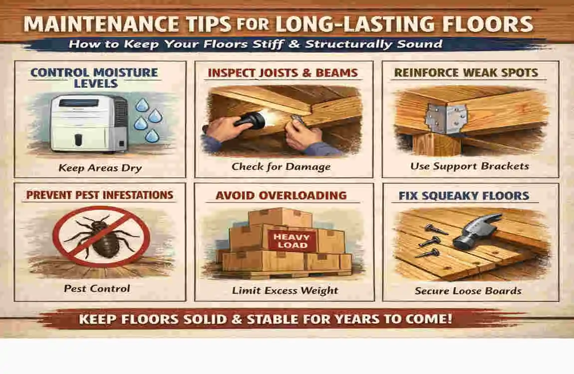how to stiffen up a floor