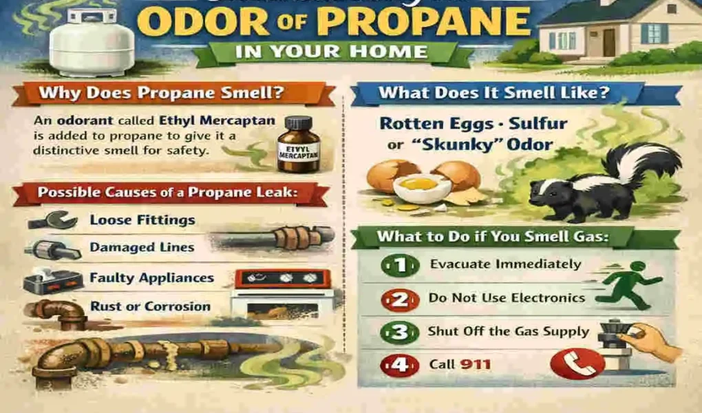 what does propane smell like in a house