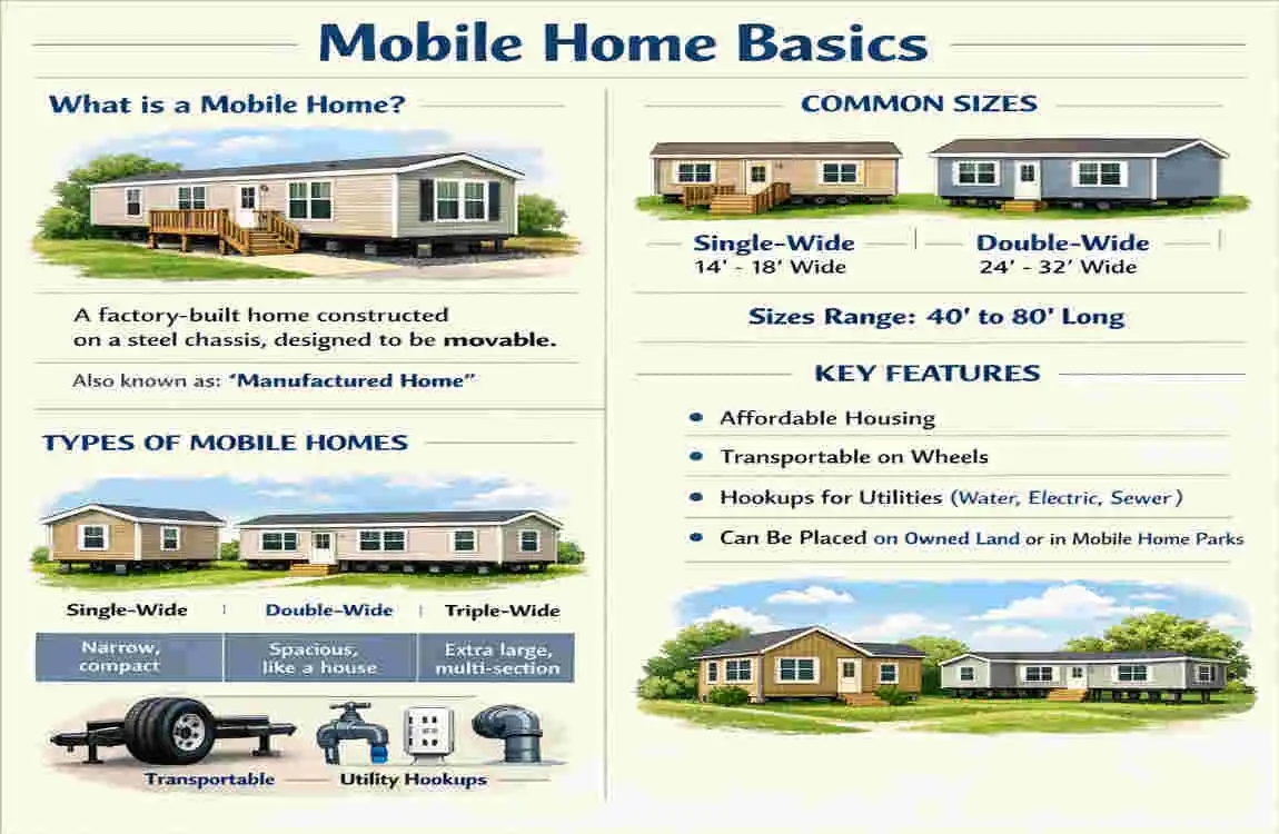 how much land is required for a mobile home
