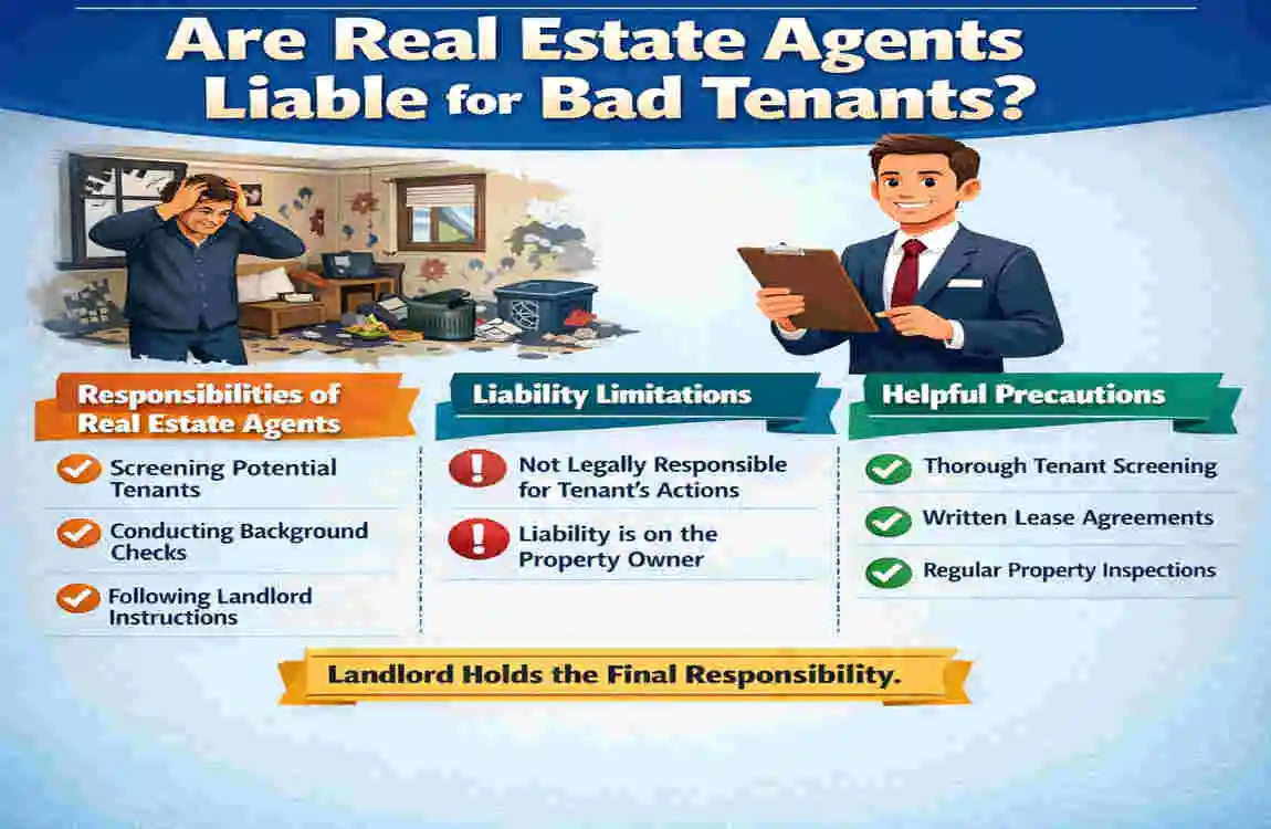 are real estate agent liable for bad tenants
