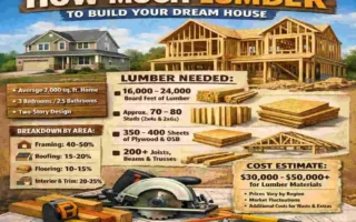 how much lumber is needed to build a house