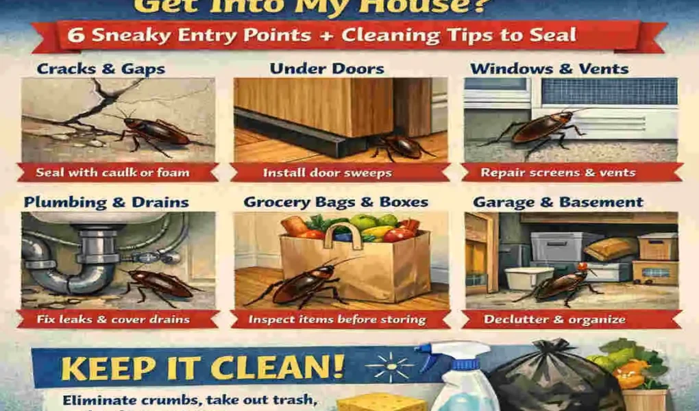 How Cockroaches Sneak Into Your House