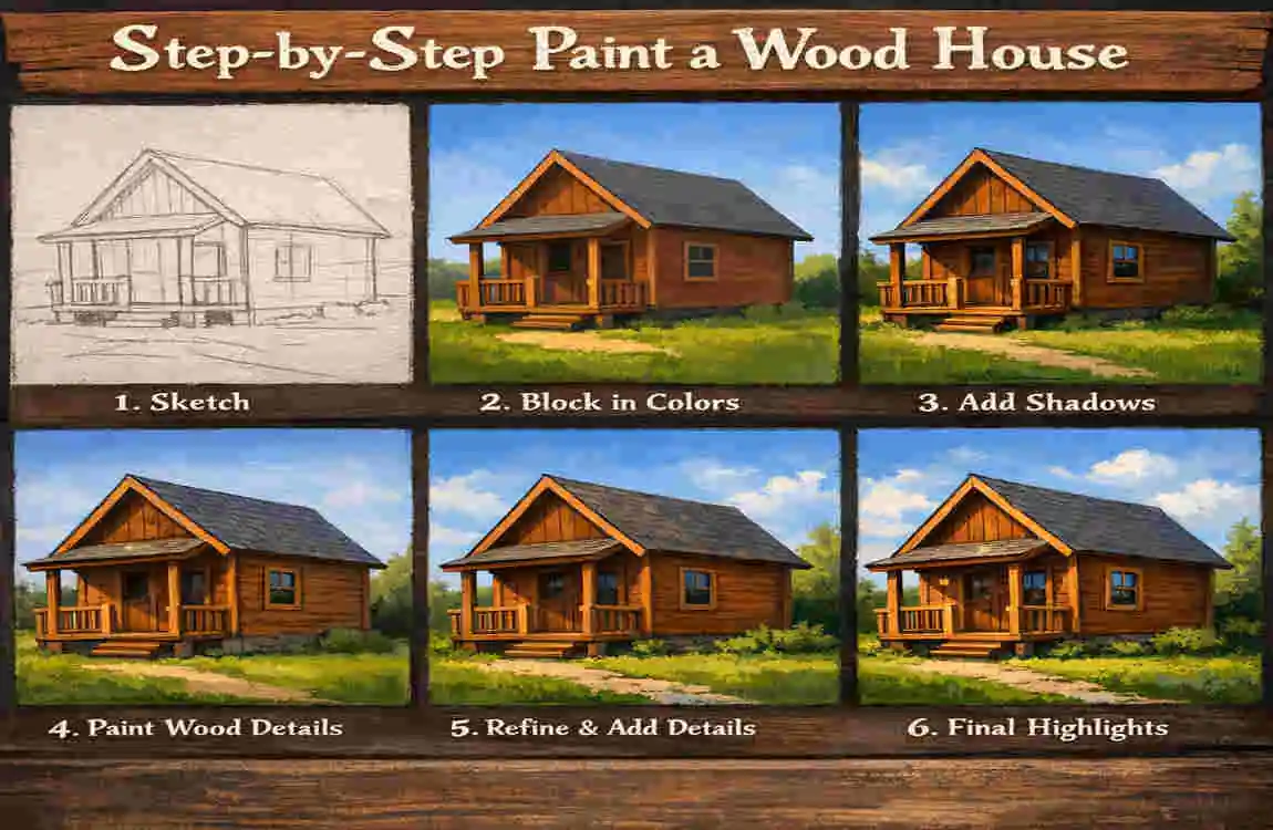 How to Paint a Wood House