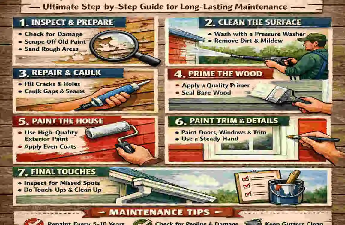 How to Paint a Wood House