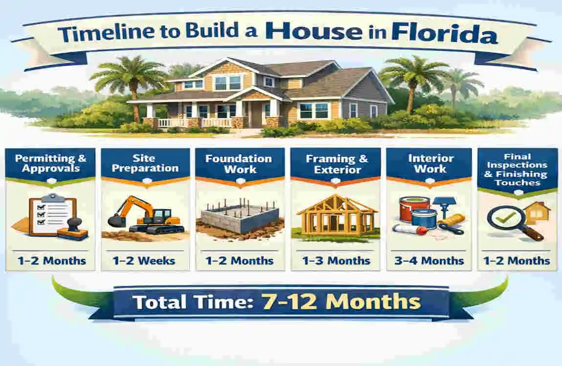 how long to build a house in florida