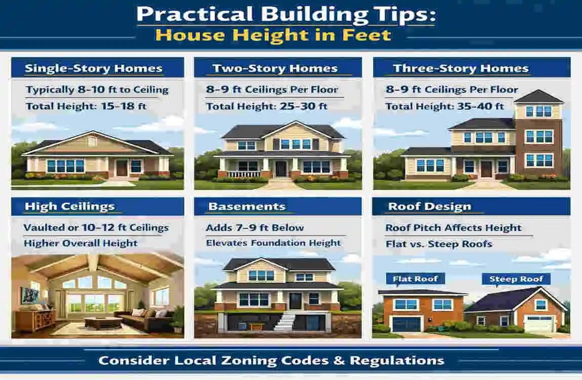 How High Is a House in Feet?