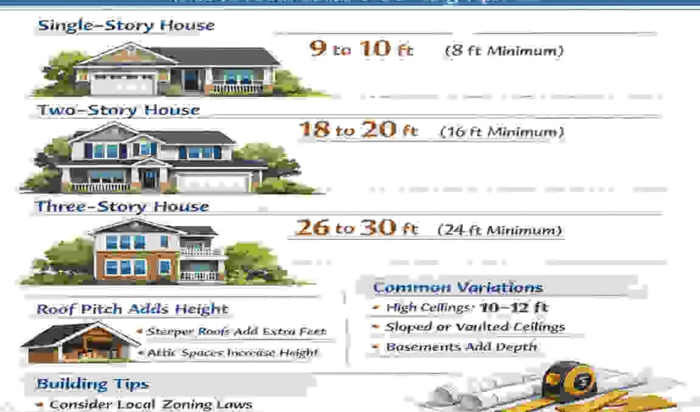 How High Is a House in Feet?
