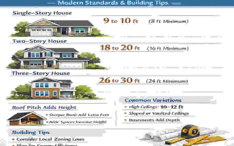 How High Is a House in Feet?