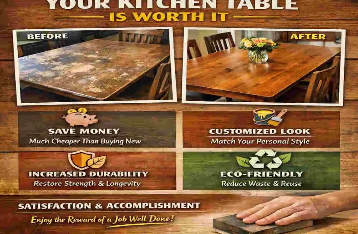 Refinish Kitchen Table