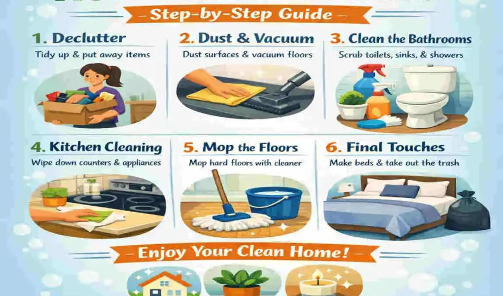 how to clean a house